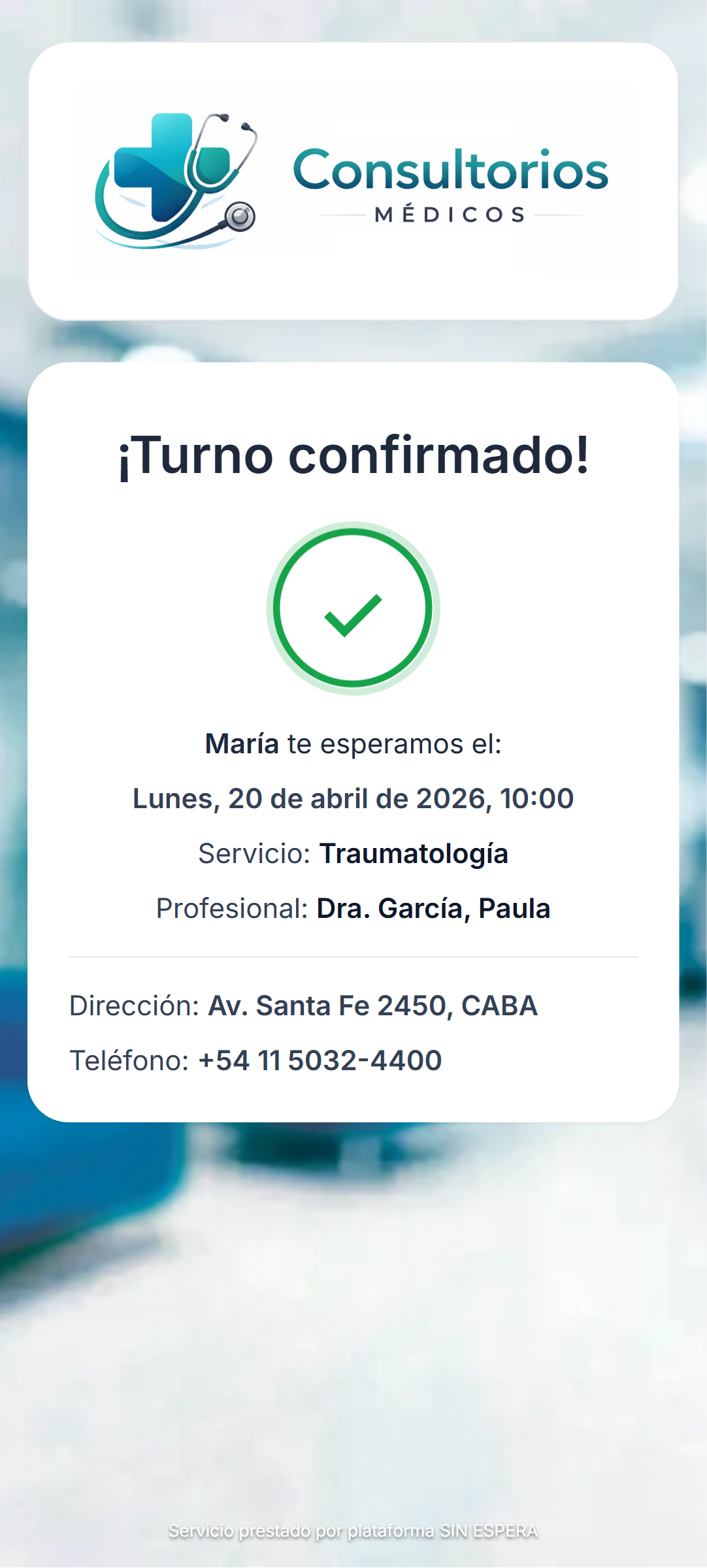 Paso 5 de toma de turno